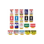 Placas Gerais de Sinalização (Várias Opções)